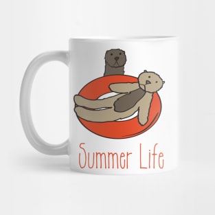 Otter Summer Life Tubing Mug